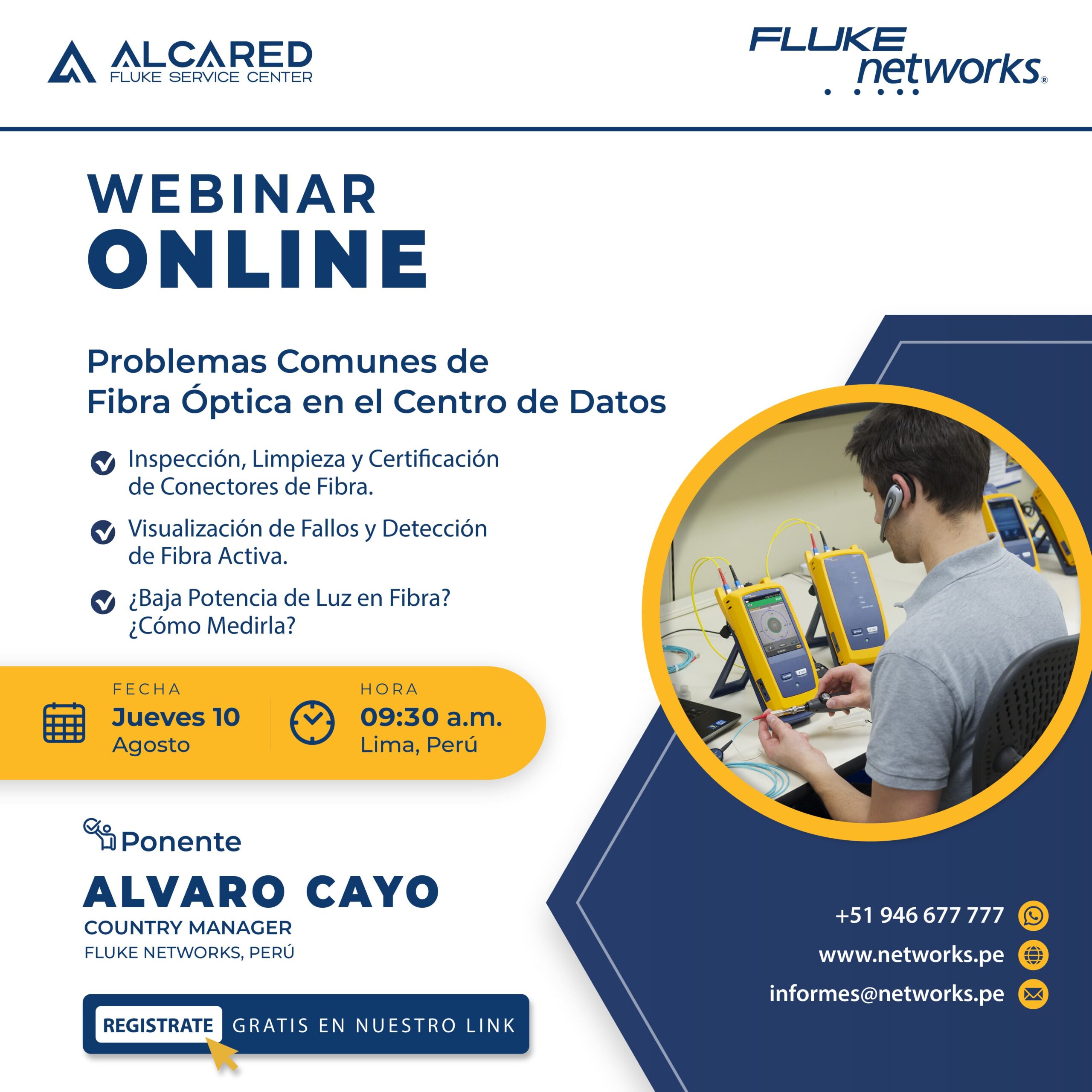 WEBINAR 08-03-23 FLUKE NETWORKS ALCARED